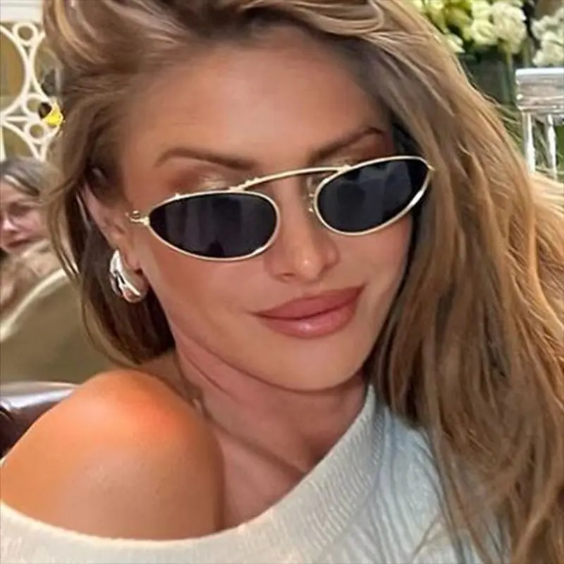 Metal Photo Panel - New Y2K Small Metal Frame Sunglasses