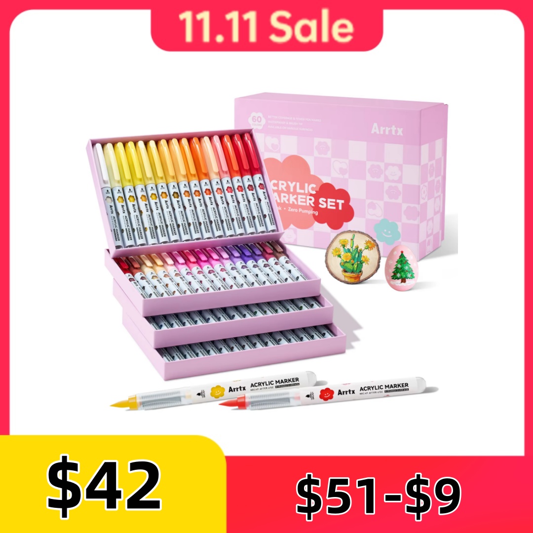 Copic Marker Classic - Arrtx 36/60 Colors Cartoon Acrylic Paint