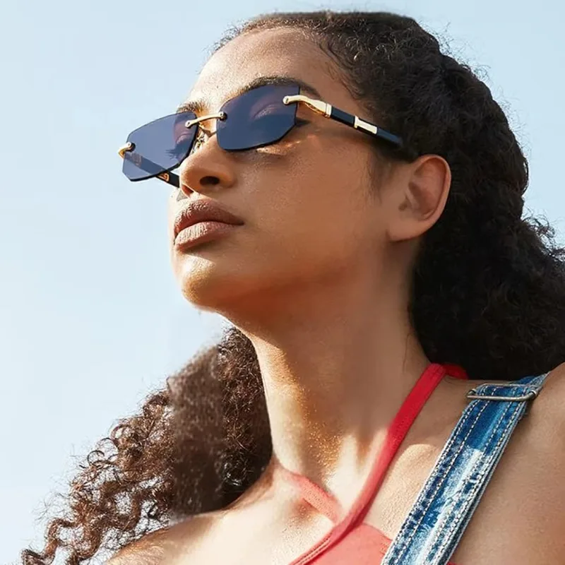 Fashion Punk Square Sunglasses - Metal Photo Panel review and price